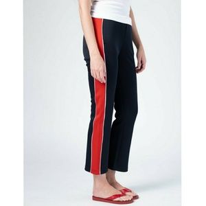 Frame High Waisted Cropped Track Pant